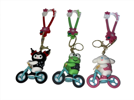 Bike Sanrio Themed Keychains